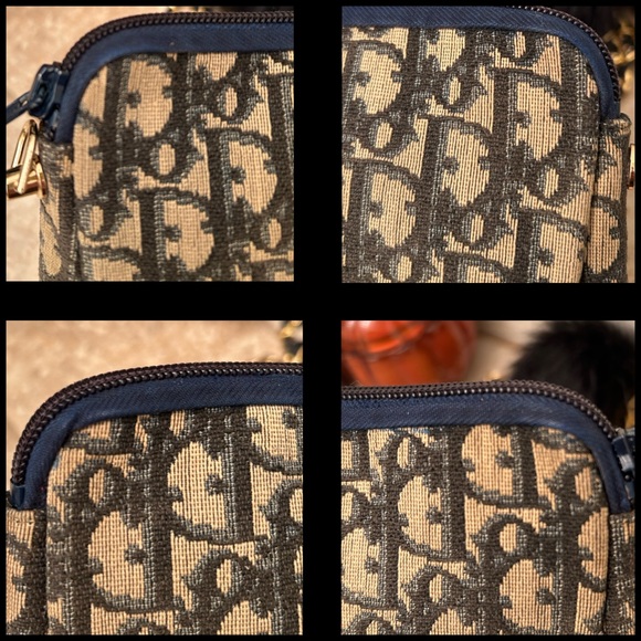 Authentic Dior pouch with unbranded hardware and crossbody chain - Picture 8 of 10